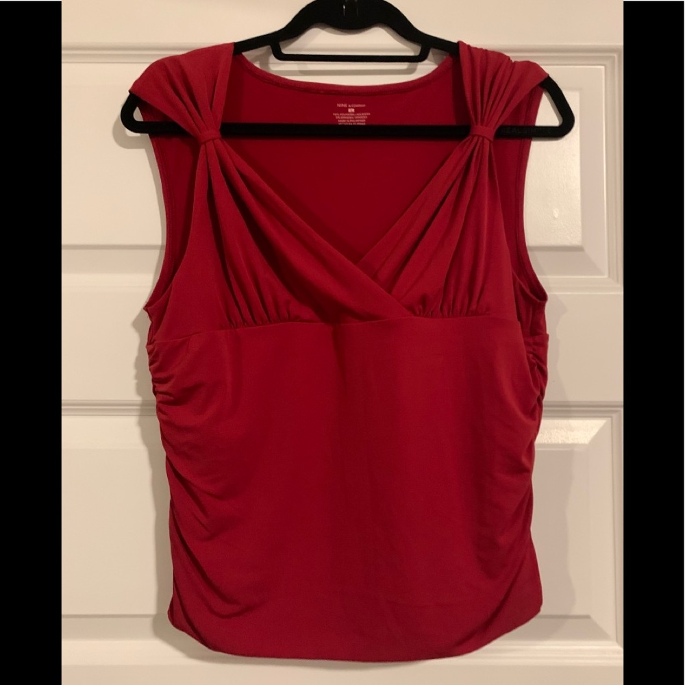 Red blouse